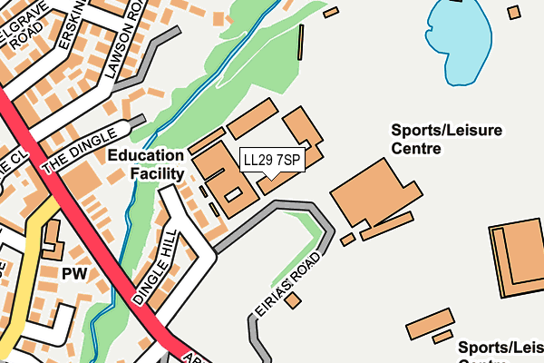 LL29 7SP map - OS OpenMap – Local (Ordnance Survey)