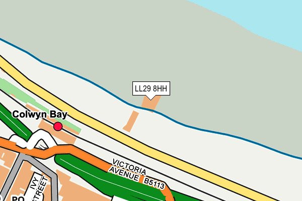 LL29 8HH map - OS OpenMap – Local (Ordnance Survey)