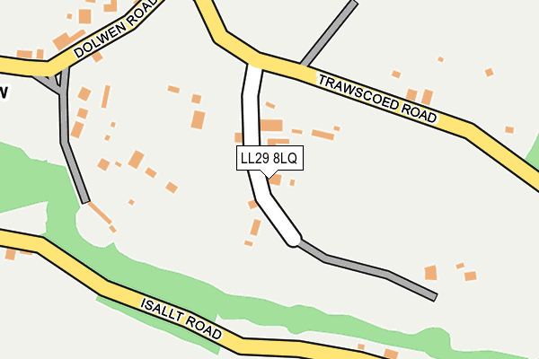 LL29 8LQ map - OS OpenMap – Local (Ordnance Survey)