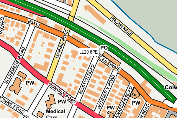 Map of MOCHDRE GARAGE LIMITED at local scale