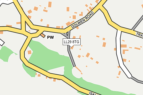 LL29 8TG map - OS OpenMap – Local (Ordnance Survey)