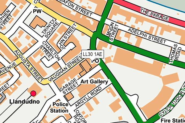 LL30 1AE map - OS OpenMap – Local (Ordnance Survey)