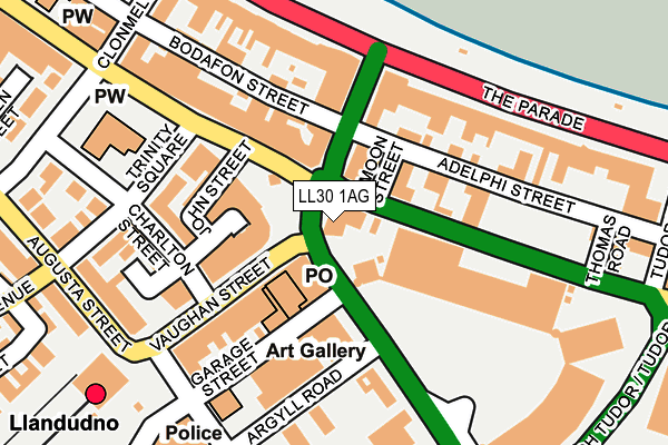 LL30 1AG map - OS OpenMap – Local (Ordnance Survey)