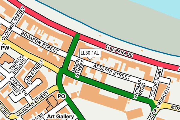 LL30 1AL map - OS OpenMap – Local (Ordnance Survey)