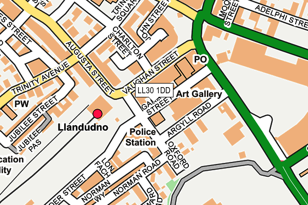 LL30 1DD map - OS OpenMap – Local (Ordnance Survey)