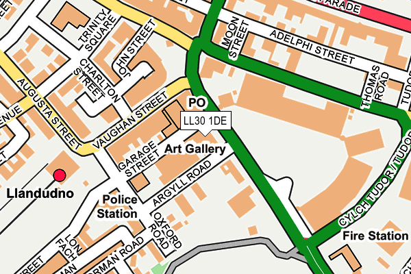 LL30 1DE map - OS OpenMap – Local (Ordnance Survey)