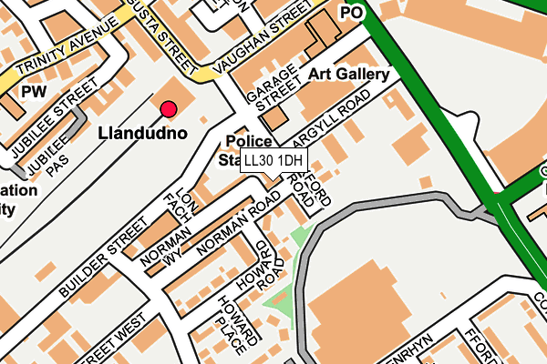 LL30 1DH map - OS OpenMap – Local (Ordnance Survey)