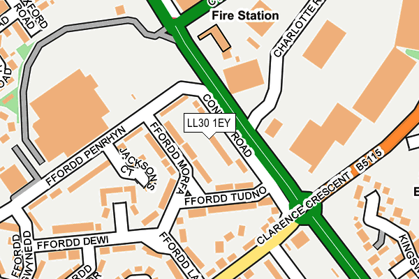 LL30 1EY map - OS OpenMap – Local (Ordnance Survey)