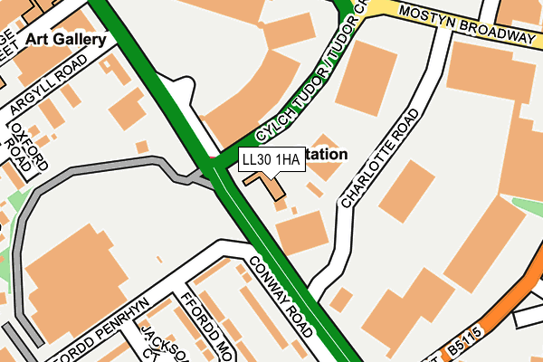 LL30 1HA map - OS OpenMap – Local (Ordnance Survey)