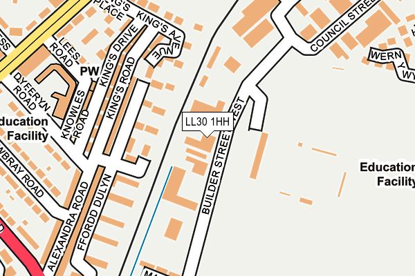 Map of COURT STREET GARAGES (LLANDUDNO) LTD at local scale
