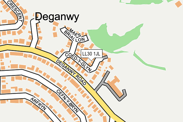 LL30 1JL map - OS OpenMap – Local (Ordnance Survey)