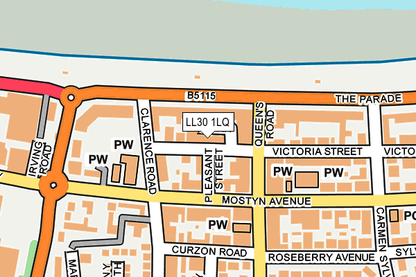 Map of 1 VICTORIA STREET MANAGEMENT COMPANY LIMITED at local scale