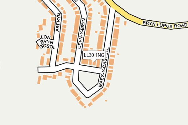 LL30 1NG map - OS OpenMap – Local (Ordnance Survey)