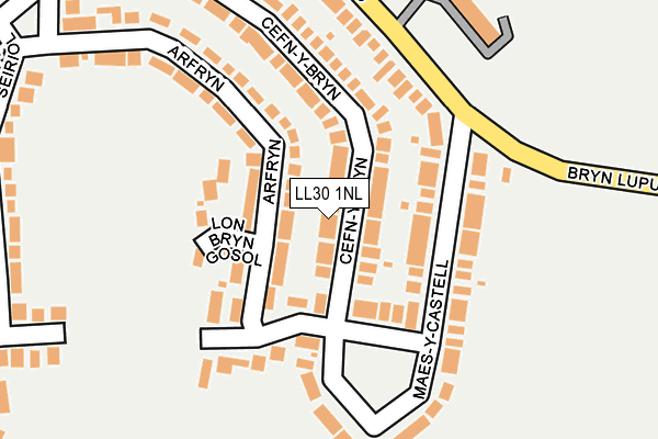 LL30 1NL map - OS OpenMap – Local (Ordnance Survey)