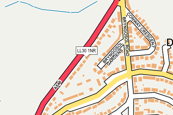 LL30 1NR map - OS OpenMap – Local (Ordnance Survey)