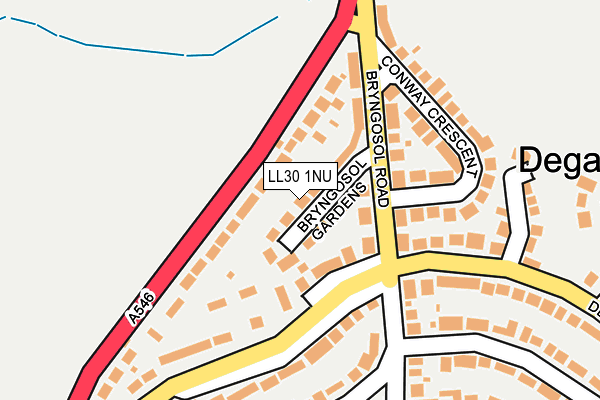 LL30 1NU map - OS OpenMap – Local (Ordnance Survey)