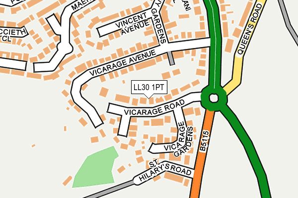 Map of CLWB ENFYS LTD at local scale