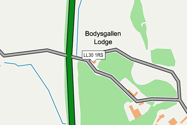 LL30 1RS map - OS OpenMap – Local (Ordnance Survey)