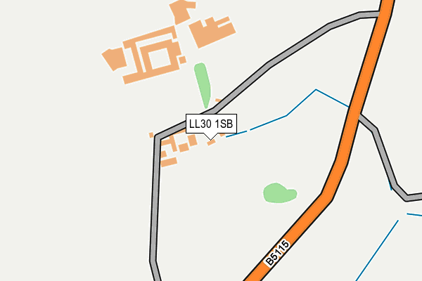 LL30 1SB map - OS OpenMap – Local (Ordnance Survey)
