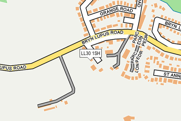 LL30 1SH map - OS OpenMap – Local (Ordnance Survey)