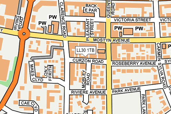 LL30 1TB map - OS OpenMap – Local (Ordnance Survey)