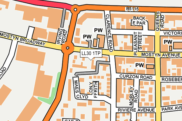 LL30 1TP map - OS OpenMap – Local (Ordnance Survey)