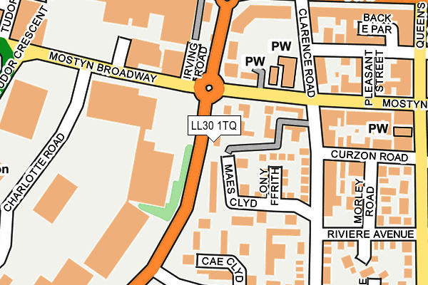 LL30 1TQ map - OS OpenMap – Local (Ordnance Survey)