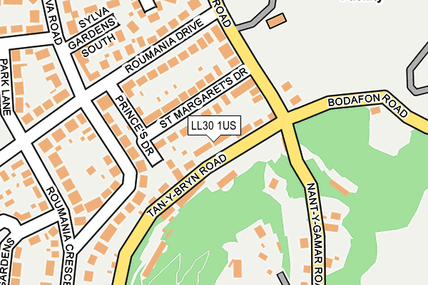 LL30 1US map - OS OpenMap – Local (Ordnance Survey)