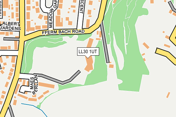 LL30 1UT map - OS OpenMap – Local (Ordnance Survey)