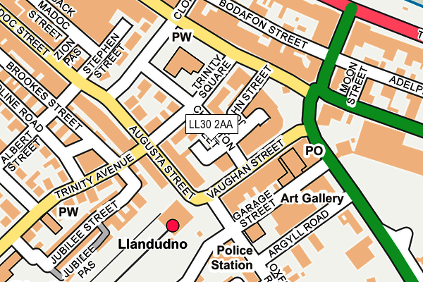 LL30 2AA map - OS OpenMap – Local (Ordnance Survey)