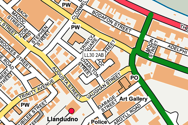 LL30 2AB map - OS OpenMap – Local (Ordnance Survey)