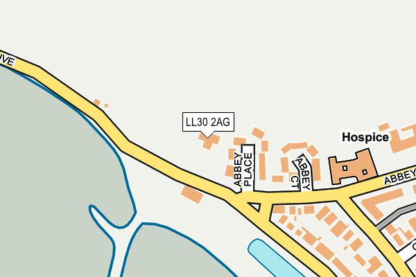 LL30 2AG map - OS OpenMap – Local (Ordnance Survey)
