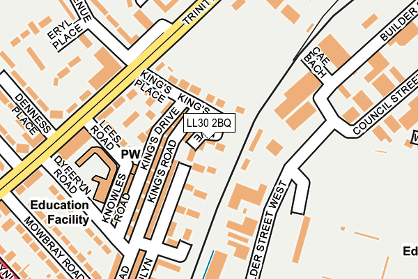 LL30 2BQ map - OS OpenMap – Local (Ordnance Survey)