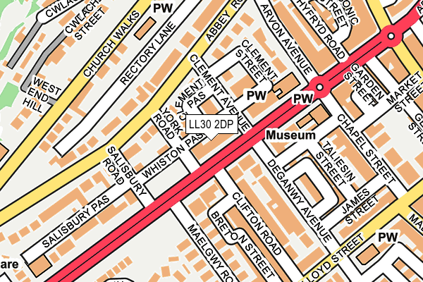 LL30 2DP map - OS OpenMap – Local (Ordnance Survey)