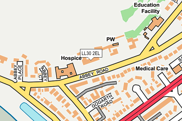 LL30 2EL map - OS OpenMap – Local (Ordnance Survey)