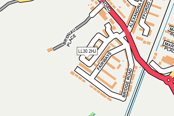 LL30 2HJ map - OS OpenMap – Local (Ordnance Survey)