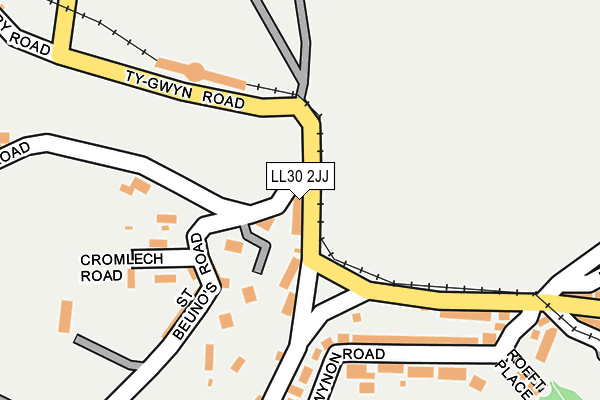 LL30 2JJ map - OS OpenMap – Local (Ordnance Survey)