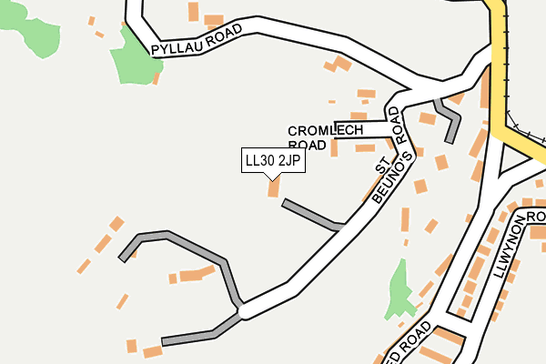 LL30 2JP map - OS OpenMap – Local (Ordnance Survey)