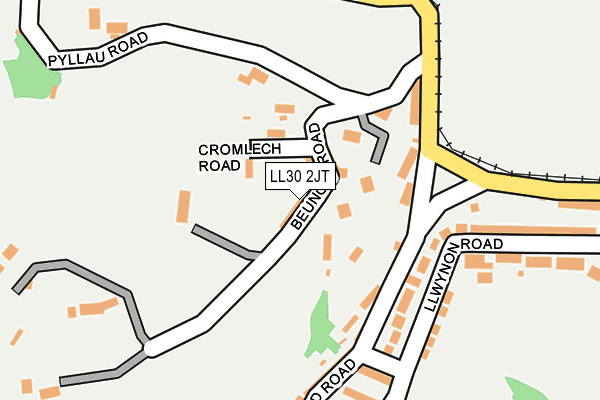 LL30 2JT map - OS OpenMap – Local (Ordnance Survey)