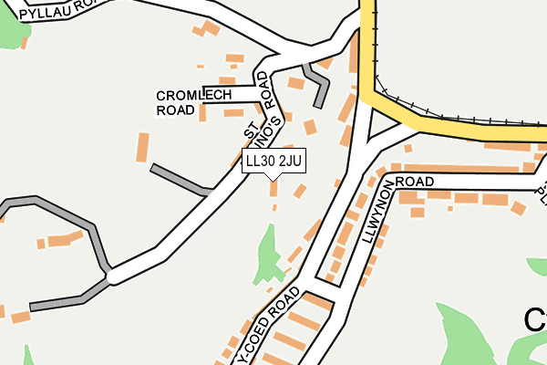 LL30 2JU map - OS OpenMap – Local (Ordnance Survey)