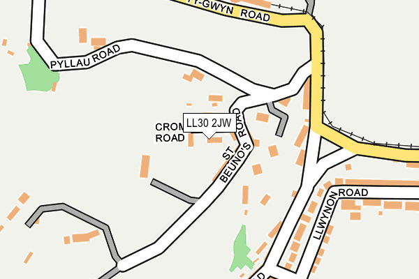 LL30 2JW map - OS OpenMap – Local (Ordnance Survey)