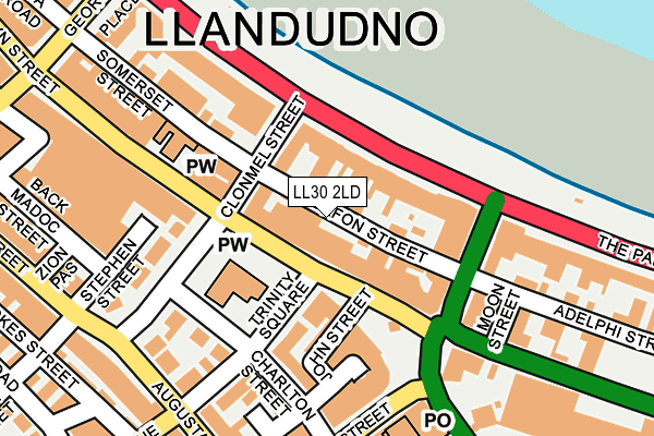 LL30 2LD map - OS OpenMap – Local (Ordnance Survey)