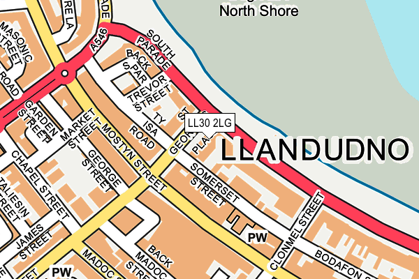 LL30 2LG map - OS OpenMap – Local (Ordnance Survey)