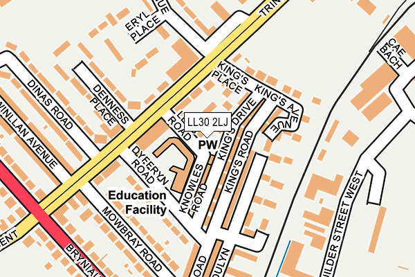 LL30 2LJ map - OS OpenMap – Local (Ordnance Survey)
