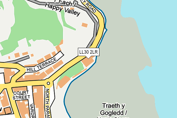 LL30 2LR map - OS OpenMap – Local (Ordnance Survey)