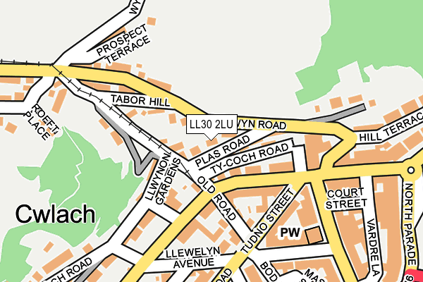LL30 2LU map - OS OpenMap – Local (Ordnance Survey)