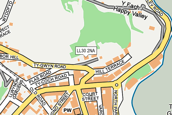 LL30 2NA map - OS OpenMap – Local (Ordnance Survey)