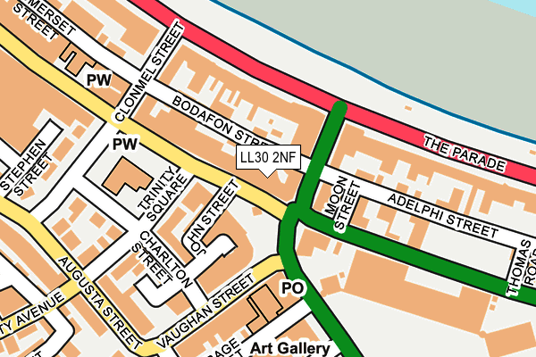 LL30 2NF map - OS OpenMap – Local (Ordnance Survey)