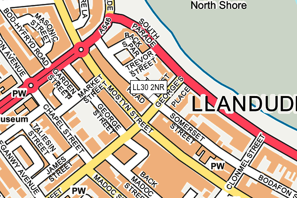 LL30 2NR map - OS OpenMap – Local (Ordnance Survey)