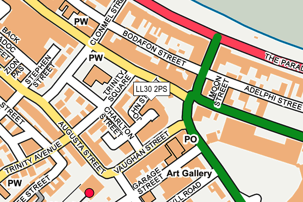 LL30 2PS map - OS OpenMap – Local (Ordnance Survey)